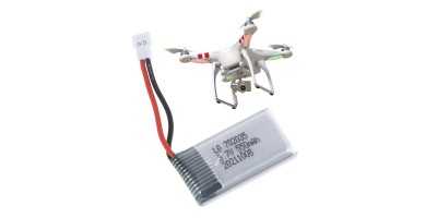 baterie LI-POL 3,7V 550mAh 2pin pro drony Hubsan