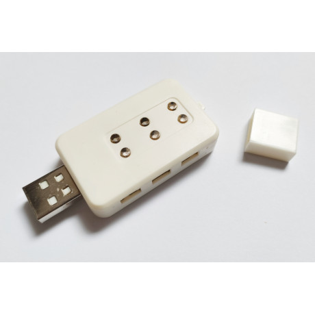 USB nabíječ baterie LI-POL 3,7V 550mAh - 2pin pro drony Hubsan