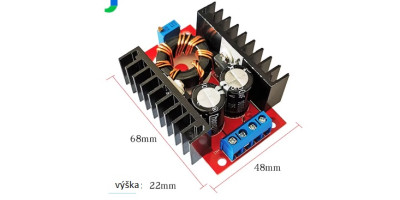 Modul Boost Power 150W, plynule nastavitelná, pro auto, notebook, ...12-35V