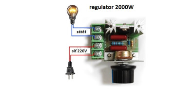 střídavý  regulátor 2000W typ B