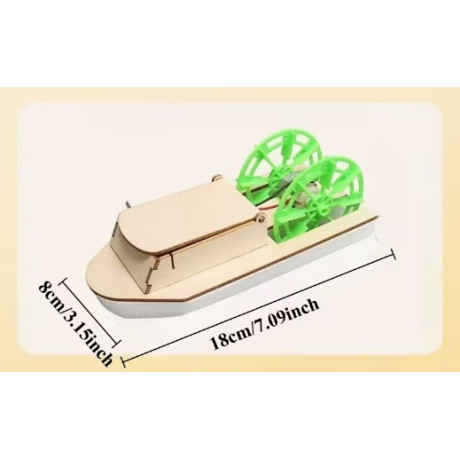 Battery-powered boat with wheels - kit