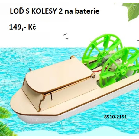 loď s kolesy, stavebnice