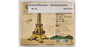 Eiffel Tower model - 3D wooden puzzle