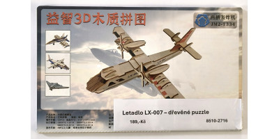 Airplane LX-007 - 3D wooden puzzle