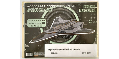 J50 Kampfjet – 3D-Holzpuzzle