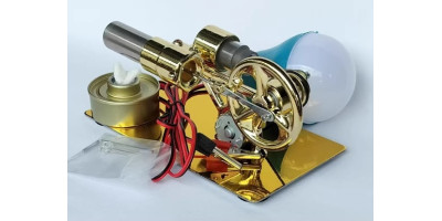 Stirlingmotor + Glühbirne