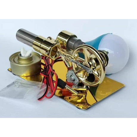 Stirlingmotor + Glühbirne
