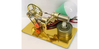 Stirlingmotor + Glühbirne