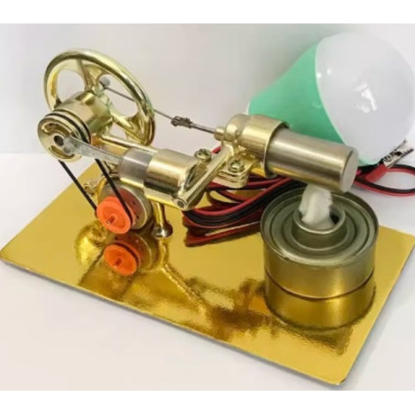 Stirlingmotor + Glühbirne