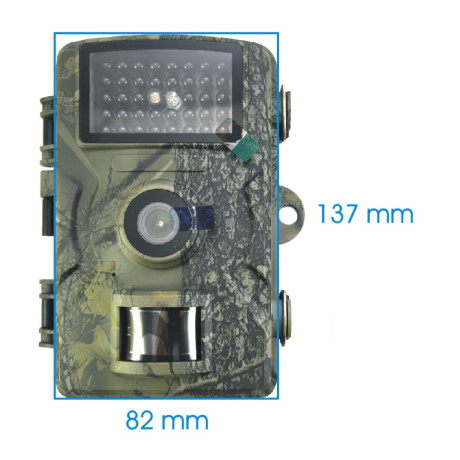 Camera trap with Full HD video, 16 MPx, with invisible illumination (IP66)