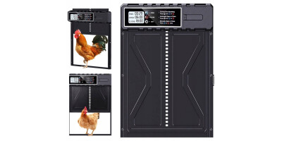 Aluminum chicken door with timer 2