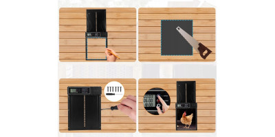 Aluminum chicken door with timer 2