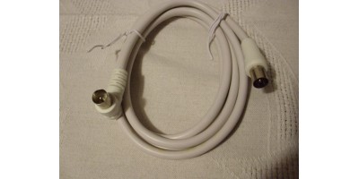 TV-Abonnementkabel 1,5 m, Stecker 90°